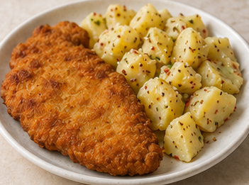 Şinitzel ve Patates Salatası