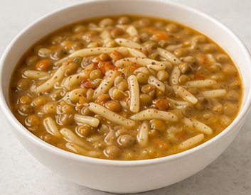 Erişteli Mercimek Çorbası