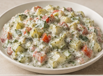 Fırınlanmış Kabak Salatası