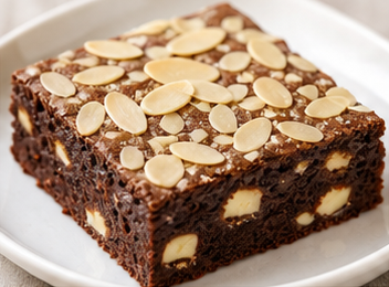 Bademli Beyaz Çikolatalı Brownie