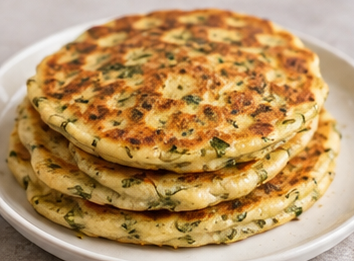 Dereotlu Peynirli Pancake