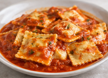 Domates Soslu Ravioli