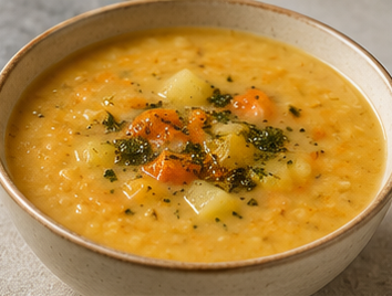 Kerevizli Mercimek Çorbası