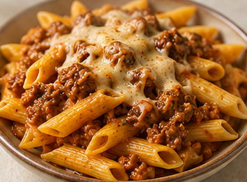 Kıymalı Penne Makarna