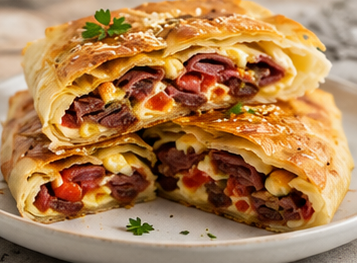 Pastırmalı Paçanga Böreği