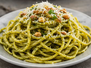 Pesto Soslu Spagetti