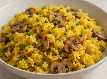Safranlı Mantarlı Pilav