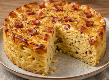 Spaghetti Carbonara Cake
