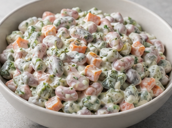 Yoğurtlu Barbunya Salatası