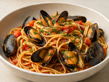 Midyeli Spagetti