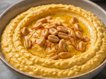 Yer Fıstıklı Safranlı Humus