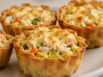 Pırasalı Tavuklu Tart Börek