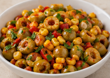 Mısırlı Zeytin Salatası