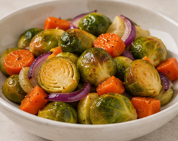 Zeytinyağlı Mandalina Soslu Brüksel Lahanası