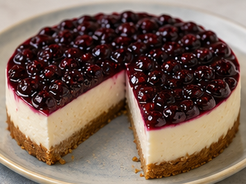 Böğürtlenli Cheesecake