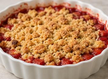 Çilekli Crumble