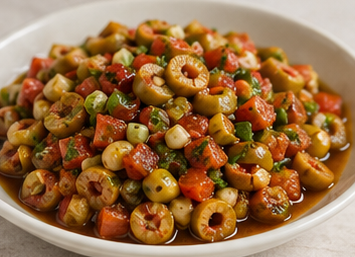 Yeşil Zeytin Salatası