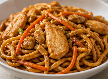 Sebzeli Tavuklu Noodle