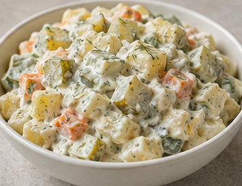 Yoğurtlu Patates Salatası