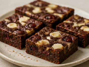 Beyaz Çikolatalı Vişneli Brownie