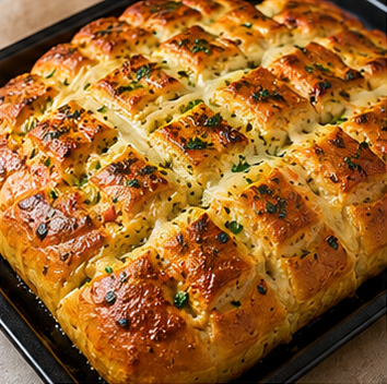 Sarımsaklı Kaşarlı Ekmek