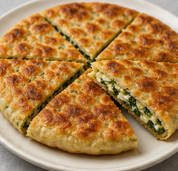 Tavada Kabaklı Peynirli Börek