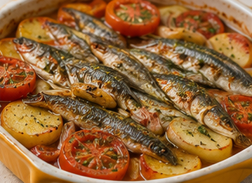 Fırında Hamsi