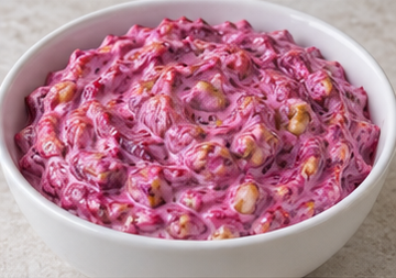 Yoğurtlu Çiğ Pancar Salatası