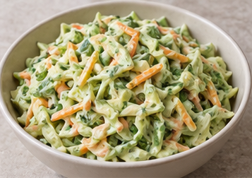 Avokado Soslu Lahana Salatası