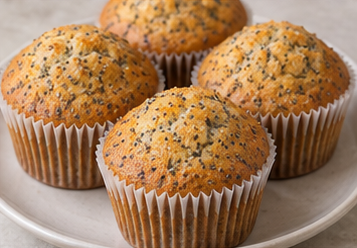 Ballı Limonlu Haşhaşlı Muffin
