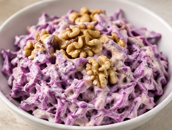 Yoğurtlu Mor Lahana Salatası