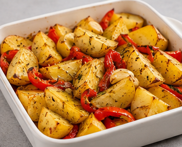 Fırında Biberiyeli Patates
