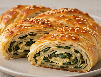 Ispanaklı Rulo Börek