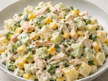 Tavuklu Patates Salatası