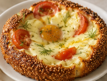 Bulut Yumurta & Kaşarlı Simit